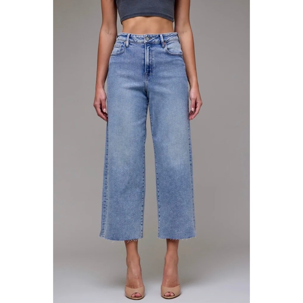 Hidden Nori Jeans Distressed Wide Leg Denim Women 30 Blue NWOT